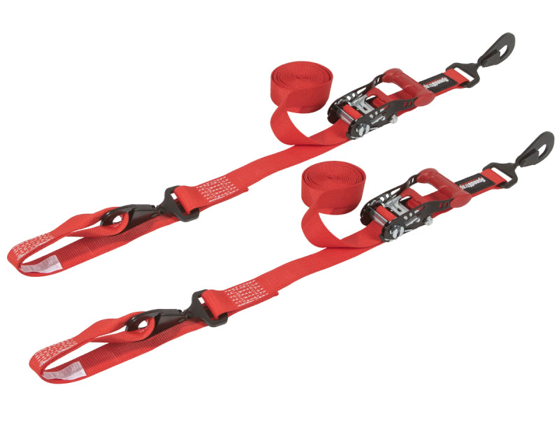 SpeedStrap 1 1/2In x 10Ft Ratchet Tie-Down w/ Soft-Tie (2 Pack) - Red SpeedStrap 1 1/2In x 10Ft Ratchet Tie-Down w/ Soft-Tie (2 Pack) - Red