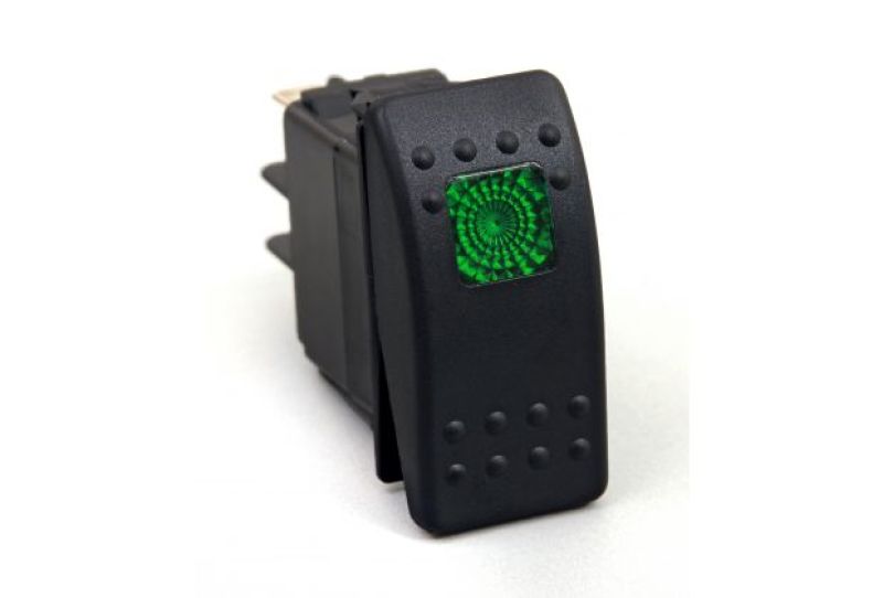 Daystar Rocker Switch Green Light 20 AMP Single Pole Daystar Rocker Switch Green Light 20 AMP Single Pole