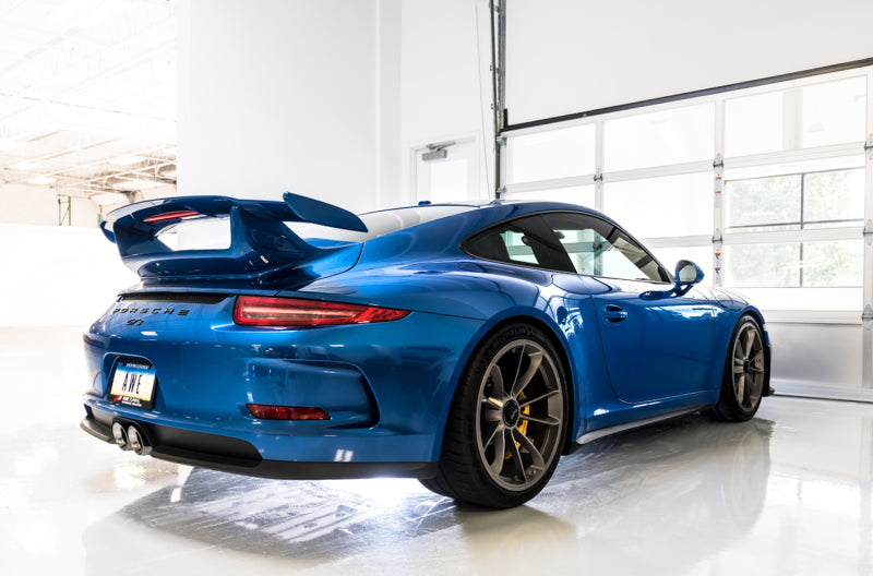 AWE Tuning Porsche 991 GT3 / RS SwitchPath Exhaust - Chrome Silver Tips AWE Tuning Porsche 991 GT3 / RS SwitchPath Exhaust - Chrome Silver Tips