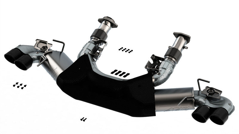Borla 2020 Chevrolet Corvette C8 6.2 ATAK 3in Exhaust System Dual Round Rolled A/C Black Chrome Tips Borla 2020 Chevrolet Corvette C8 6.2 ATAK 3in Exhaust System Dual Round Rolled A/C Black Chrome Tips