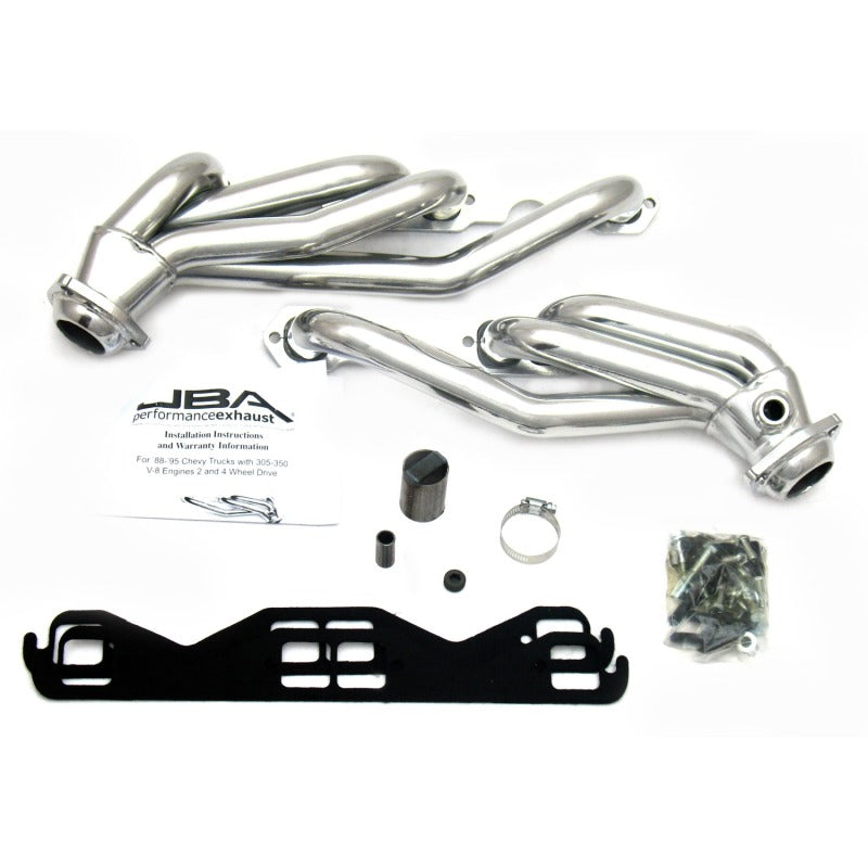 JBA 86-95 GM Truck 5.0L/5.7L SBC w/o A.I.R. 1-1/2in Primary Silver Ctd Cat4Ward Header JBA 86-95 GM Truck 5.0L/5.7L SBC w/o A.I.R. 1-1/2in Primary Silver Ctd Cat4Ward Header