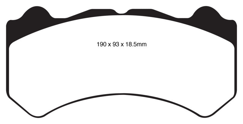 EBC 08-11 Nissan GT-R (R35) 3.8 Twin Turbo (Cast Iron Rotors) Yellowstuff Front Brake Pads EBC 08-11 Nissan GT-R (R35) 3.8 Twin Turbo (Cast Iron Rotors) Yellowstuff Front Brake Pads
