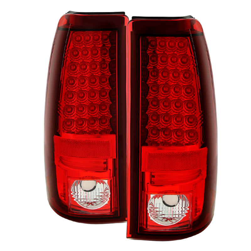 Spyder Chevy Silverado 1500 03-06 (Not Fit Stepside)LED Tail Lights Red Clear ALT-YD-CS03-LED-RC Spyder Chevy Silverado 1500 03-06 (Not Fit Stepside)LED Tail Lights Red Clear ALT-YD-CS03-LED-RC