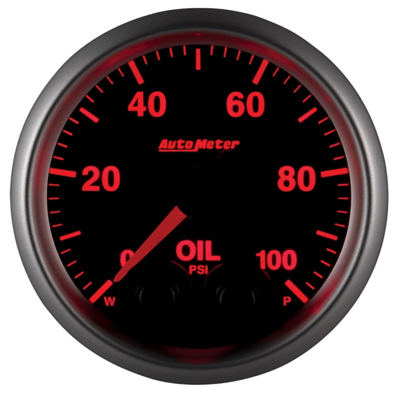 Autometer Elite 52mm Oil Pressure Peak and Warn Gauge w/ Electonic Control Autometer Elite 52mm Oil Pressure Peak and Warn Gauge w/ Electonic Control