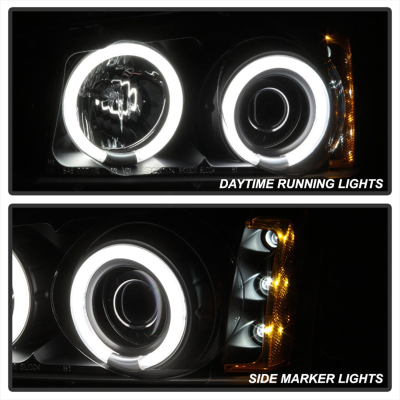 Spyder Chevy Silverado 1500 03-06 Projector Headlights CCFL Halo LED Blk High H1 PRO-YD-CS03-CCFL-BK Spyder Chevy Silverado 1500 03-06 Projector Headlights CCFL Halo LED Blk High H1 PRO-YD-CS03-CCFL-BK