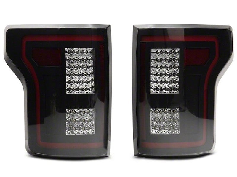 Raxiom 15-17 Ford F-150 w/Non-BLIS LED Tail Lights Sequential Turn Signals- Blk Hsng (Smoked Lens) Raxiom 15-17 Ford F-150 w/Non-BLIS LED Tail Lights Sequential Turn Signals- Blk Hsng (Smoked Lens)