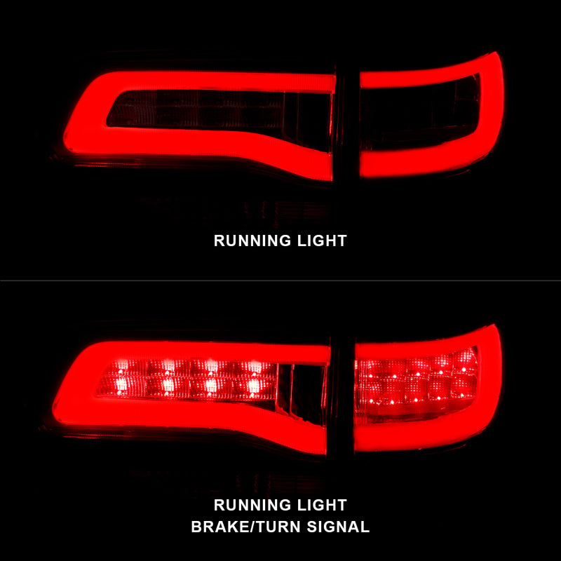 ANZO 2014-2016 Jeep Grand Cherokee LED Taillights Red/Clear ANZO 2014-2016 Jeep Grand Cherokee LED Taillights Red/Clear