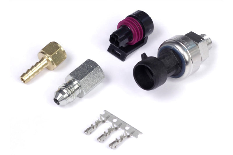 Haltech 7 Bar TI MAP Sensor 1/8 NPT (Incl Plug & Pins/-4 AN & 5mm Hosetail Adaptors) Haltech 7 Bar TI MAP Sensor 1/8 NPT (Incl Plug & Pins/-4 AN & 5mm Hosetail Adaptors)