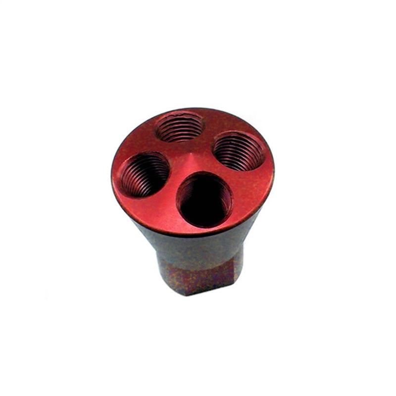 Nitrous Express 4 Port Showerhead Distribution Block - Red Nitrous Express 4 Port Showerhead Distribution Block - Red
