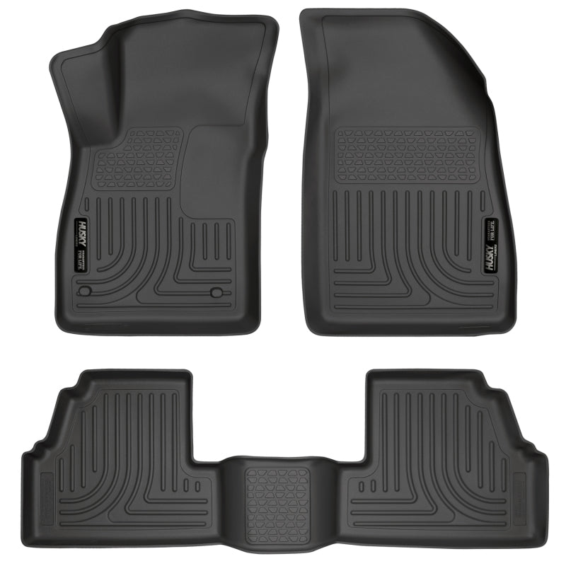Husky Liners 13-14 Buick Encore WeatherBeater Black Front/2nd Row Floor Liners Husky Liners 13-14 Buick Encore WeatherBeater Black Front/2nd Row Floor Liners