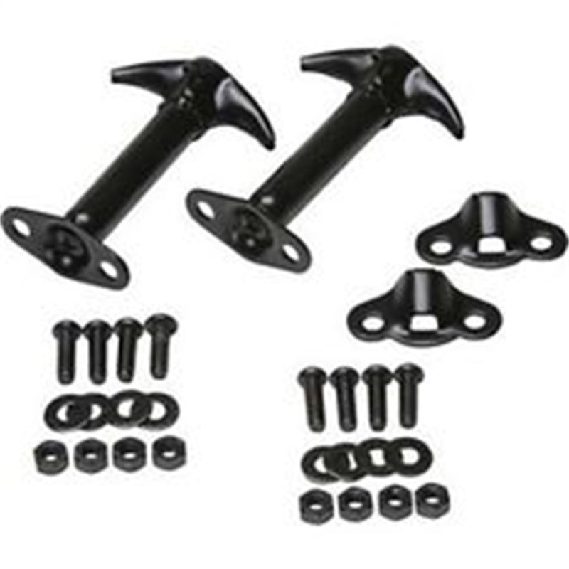 Rampage 1945-1949 Jeep CJ2A Hood Catch Kit - Black Rampage 1945-1949 Jeep CJ2A Hood Catch Kit - Black