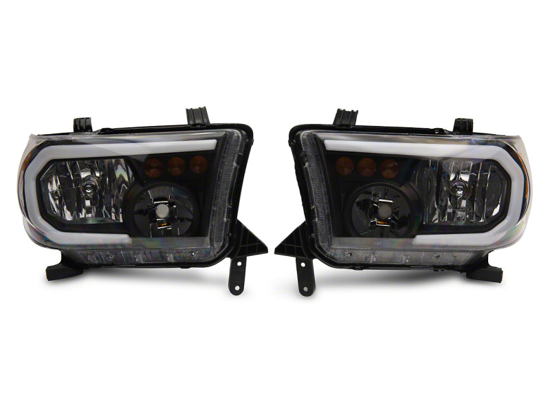 Raxiom 07-13 Toyota Tundra Axial Series Headlights w/ LED Bar- Blk Housing (Clear Lens) Raxiom 07-13 Toyota Tundra Axial Series Headlights w/ LED Bar- Blk Housing (Clear Lens)
