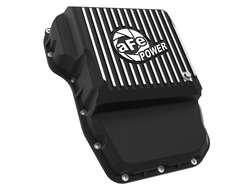 aFe Transmission Pan (Black w/ Machined Fins) 13-19 Dodge Diesel Trucks L6-6.7L (td) aFe Transmission Pan (Black w/ Machined Fins) 13-19 Dodge Diesel Trucks L6-6.7L (td)