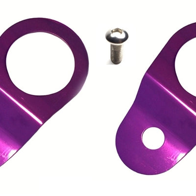 Torque Solution Radiator Mount Combo (Purple) : Mitsubishi Evolution 7/8/9