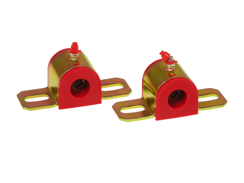 Prothane Universal Greasable Sway Bar Bushings - 13/16in - Type B Bracket - Red Prothane Universal Greasable Sway Bar Bushings - 13/16in - Type B Bracket - Red