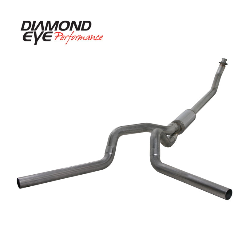Diamond Eye KIT 4in TB MFLR RPLCMENT PIPE DUAL SS: 94-02 DODGE CUMMINS 5.9L Diamond Eye KIT 4in TB MFLR RPLCMENT PIPE DUAL SS: 94-02 DODGE CUMMINS 5.9L