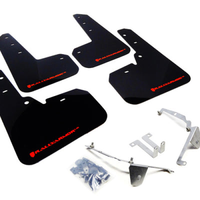 Rally Armor 13-17 Subaru Crosstrek XV Red Mud Flap w/White Logo