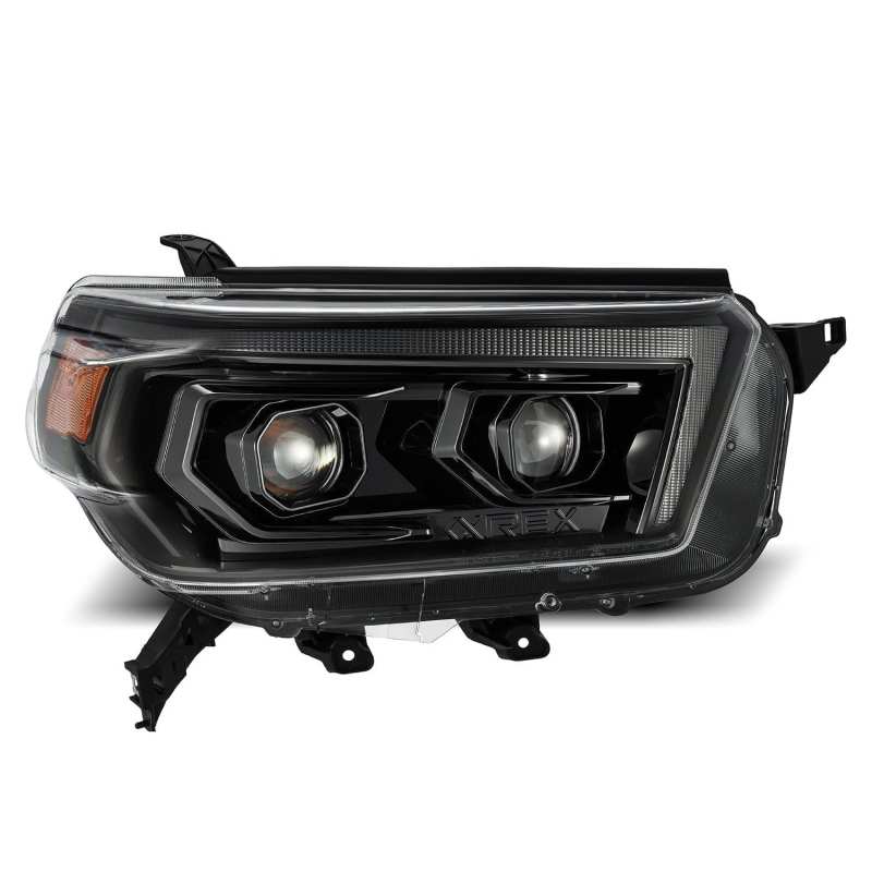 AlphaRex 10-13 Toyota 4Runner LUXX LED Proj Headlights Plank Style Alpha Black w/Seq Signal/DRL AlphaRex 10-13 Toyota 4Runner LUXX LED Proj Headlights Plank Style Alpha Black w/Seq Signal/DRL