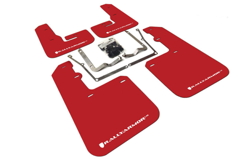 Rally Armor 15-18 VW Jetta Red UR Mud Flap w/White Logo Rally Armor 15-18 VW Jetta Red UR Mud Flap w/White Logo