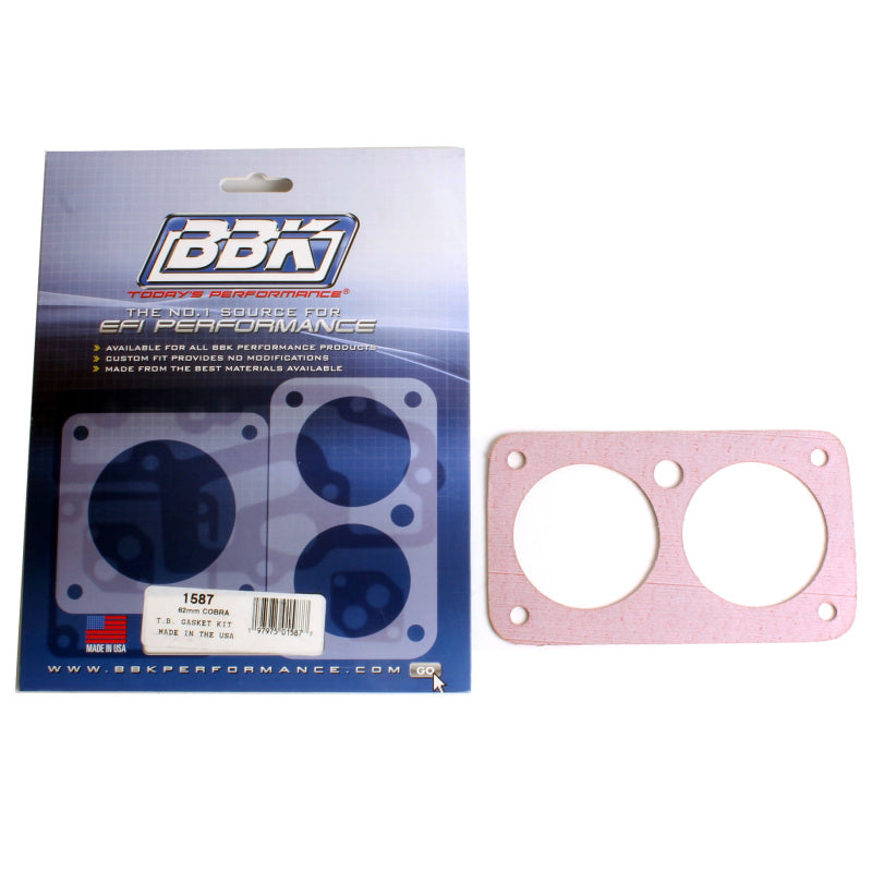 BBK 96-04 Ford Mustang 4.6 4V Twin 62mm Throttle Body Gasket Kit BBK 96-04 Ford Mustang 4.6 4V Twin 62mm Throttle Body Gasket Kit