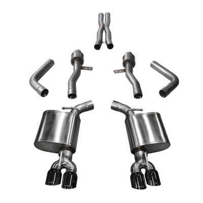 Corsa 2017-2023 Dodge Challenger 5.7L V8 Sport Cat-Back Dual Rear Exit w/3.5in Black Tips