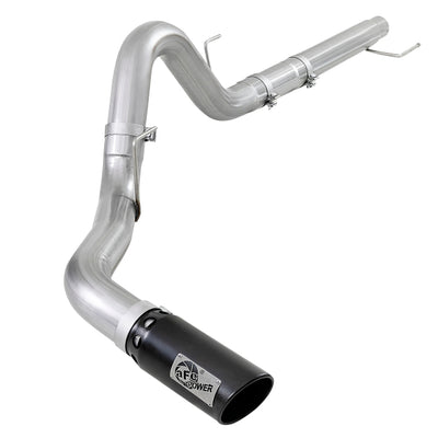 aFe Atlas 4in Aluminized Steel DPF-Back Exh 18-19 Ford F-150 V6-3.0L (td) w/ Black Tip