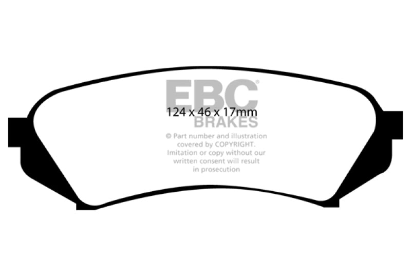 EBC 98-07 Lexus LX470 4.7 Yellowstuff Rear Brake Pads EBC 98-07 Lexus LX470 4.7 Yellowstuff Rear Brake Pads