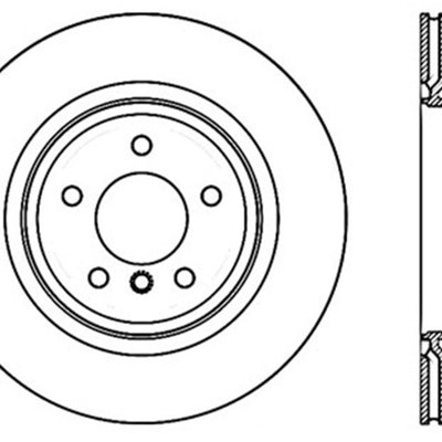 StopTech 06 BMW 325 / 07-09 BMW 328 Slotted & Drilled Left Rear Rotor