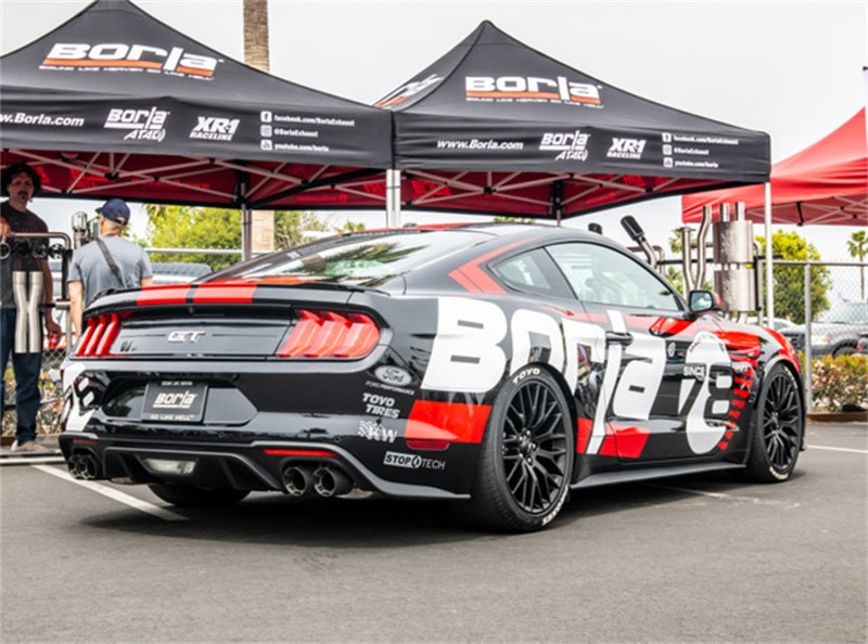 Borla 2018 Ford Mustang GT 5.0L AT/MT 3in S-Type Catback Exhaust Carbon Fiber Tips w/ Valves Borla 2018 Ford Mustang GT 5.0L AT/MT 3in S-Type Catback Exhaust Carbon Fiber Tips w/ Valves