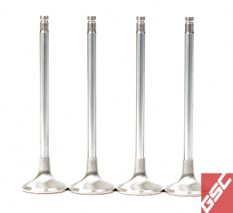 GSC P-D Honda B-Series B16A/B17A/B18C Chrome Alloy Exhaust Valve 28mm Head - 6mm Stem - Set of 8 GSC P-D Honda B-Series B16A/B17A/B18C Chrome Alloy Exhaust Valve 28mm Head - 6mm Stem - Set of 8
