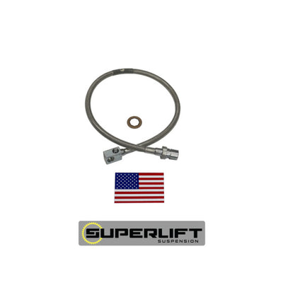 Superlift 71-87 GM Pickup/71-91 Blazer/Suburban w/ 8-12in Lift Kit (Single) Bullet Proof Brake Hose