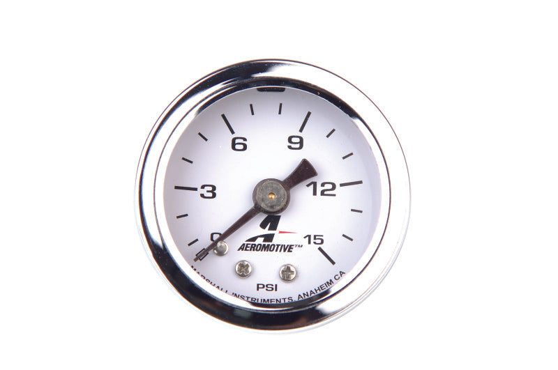 Aeromotive 0-15 PSI Fuel Pressure Gauge Aeromotive 0-15 PSI Fuel Pressure Gauge