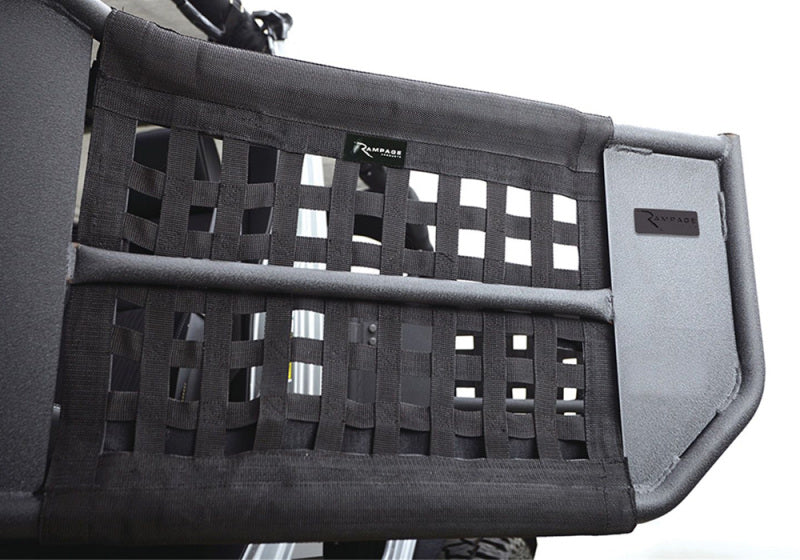 Rampage 2007-2018 Jeep Wrangler(JK) 2-Door Tube Doors With Netting - Black Rampage 2007-2018 Jeep Wrangler(JK) 2-Door Tube Doors With Netting - Black