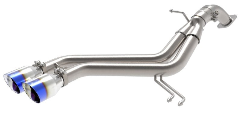 aFe Takeda 13-17 Hyundai Veloster L4-1.6L 2-1/2in 304 SS Axle-Back Exhaust w/ Blue Flame Tips aFe Takeda 13-17 Hyundai Veloster L4-1.6L 2-1/2in 304 SS Axle-Back Exhaust w/ Blue Flame Tips