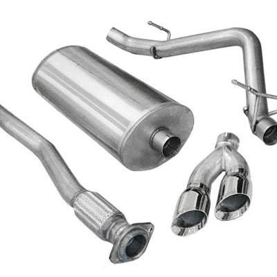 Corsa 2011-2013 Chevrolet Silverado Crew Cab/Short Bed 1500 6.2L V8 Polished Sport Cat-Back Exhaust