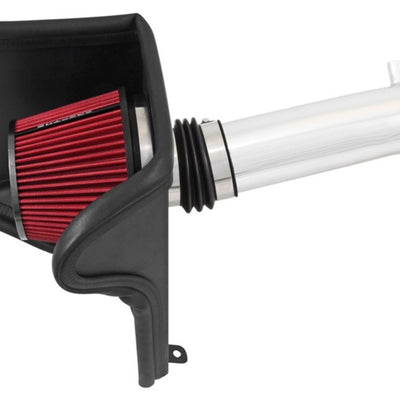 Spectre 91-01 Jeep Cherokee L6-4.0L F/I Air Intake Kit - Polished w/Red Filter