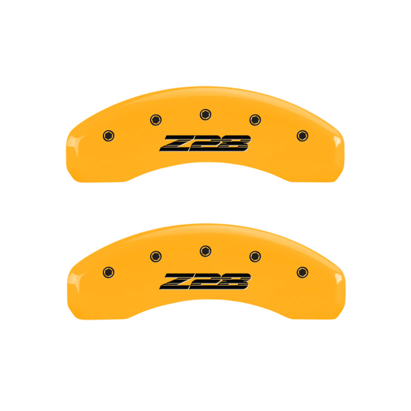 MGP 4 Caliper Covers Engraved Front & Rear Avalanche Black finish silver ch MGP 4 Caliper Covers Engraved Front & Rear Avalanche Black finish silver ch