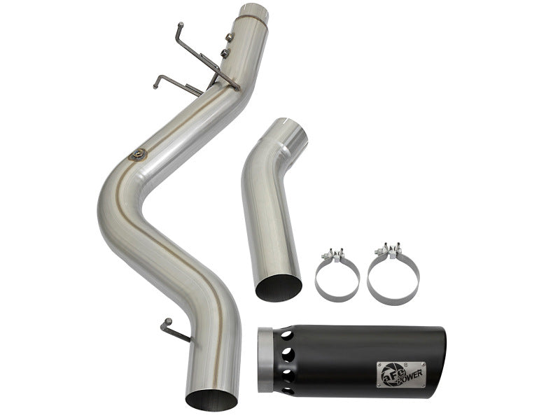 aFe LARGE BORE HD 5in 409-SS DPF-Back Exhaust w/Black Tip 2017 GM Duramax V8-6.6L (td) L5P aFe LARGE BORE HD 5in 409-SS DPF-Back Exhaust w/Black Tip 2017 GM Duramax V8-6.6L (td) L5P