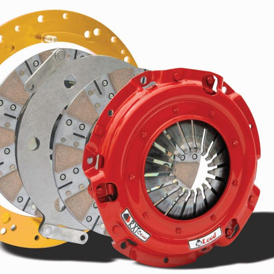 McLeod RXT Twin Disc Clutch 6 Bolt LS Motor 9 11/16 x 1 1/8 x 10 BRZ Facing w/Aluminum Flywheel