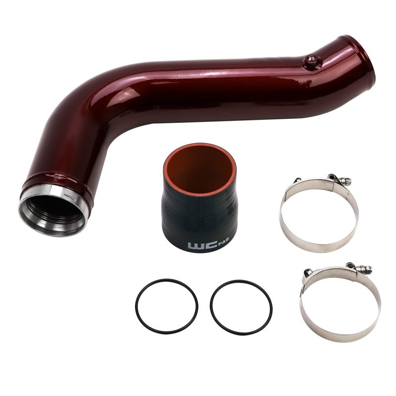 Wehrli 17-19 Chevrolet 6.6L L5P Duramax Passenger Side 3.5in Intercooler Pipe - Flat Black Wehrli 17-19 Chevrolet 6.6L L5P Duramax Passenger Side 3.5in Intercooler Pipe - Flat Black