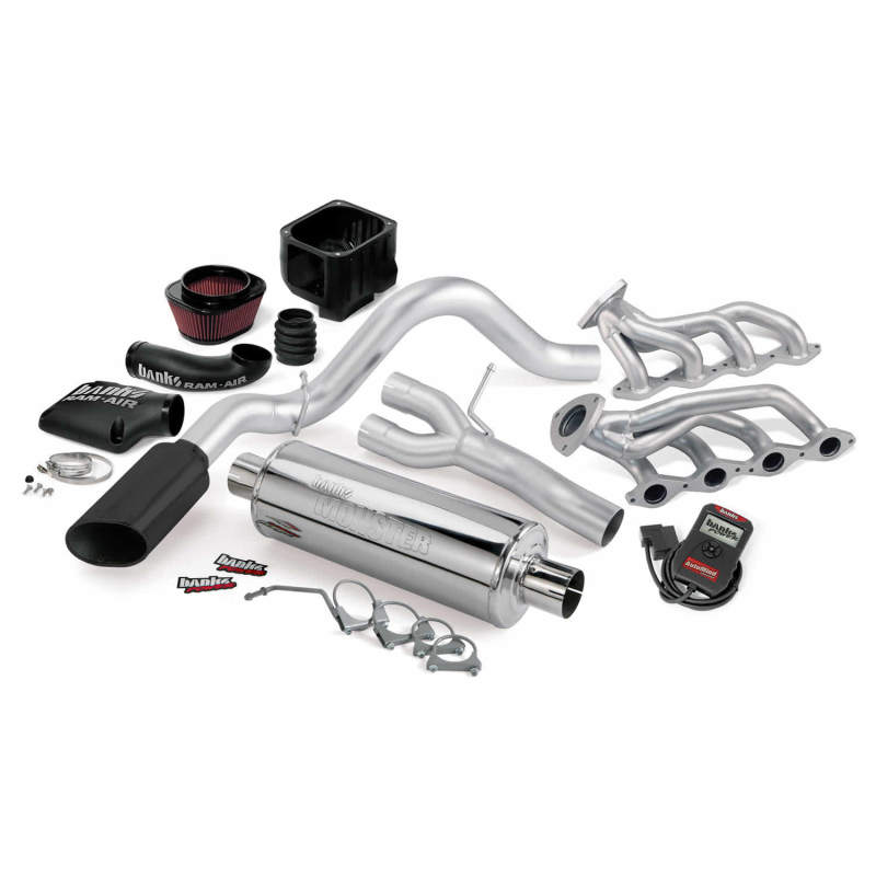 Banks Power 09 Chevy 5.3L CCSB/ECSB FFV PowerPack System - SS Single Exhaust w/ Black Tip Banks Power 09 Chevy 5.3L CCSB/ECSB FFV PowerPack System - SS Single Exhaust w/ Black Tip