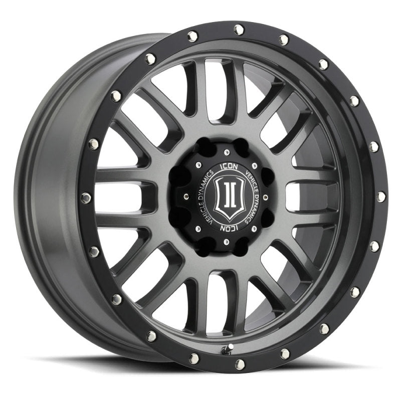 ICON Alpha 20x9 8x170 0mm Offset 5in BS 125.2mm Bore Gun Metal Wheel ICON Alpha 20x9 8x170 0mm Offset 5in BS 125.2mm Bore Gun Metal Wheel