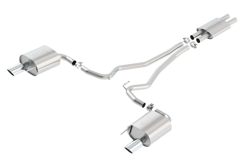 Borla ATAK Cat Back 15 Ford Mustang 3.7L V6 MT/AT 2.25in Pipe 4in Single Round Rolled Tips Borla ATAK Cat Back 15 Ford Mustang 3.7L V6 MT/AT 2.25in Pipe 4in Single Round Rolled Tips