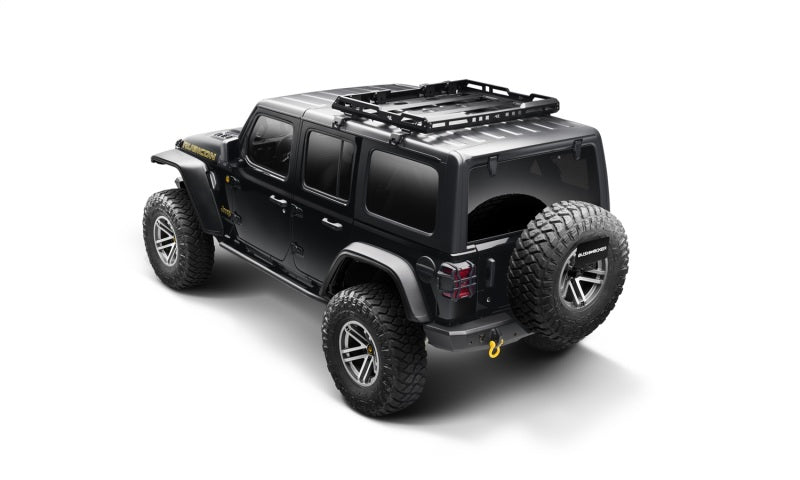 Bushwacker 18-21 Jeep Wrangler JL (2-Door & 4-Door) Flat Style Flares 4pc - Black Bushwacker 18-21 Jeep Wrangler JL (2-Door & 4-Door) Flat Style Flares 4pc - Black