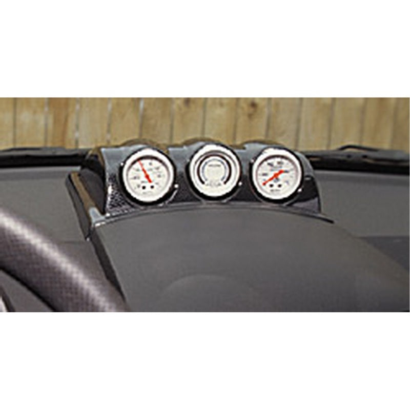 Autometer 98-10 VW Beetle 2-1/16in Triple Dash Top Gauge Mount Autometer 98-10 VW Beetle 2-1/16in Triple Dash Top Gauge Mount