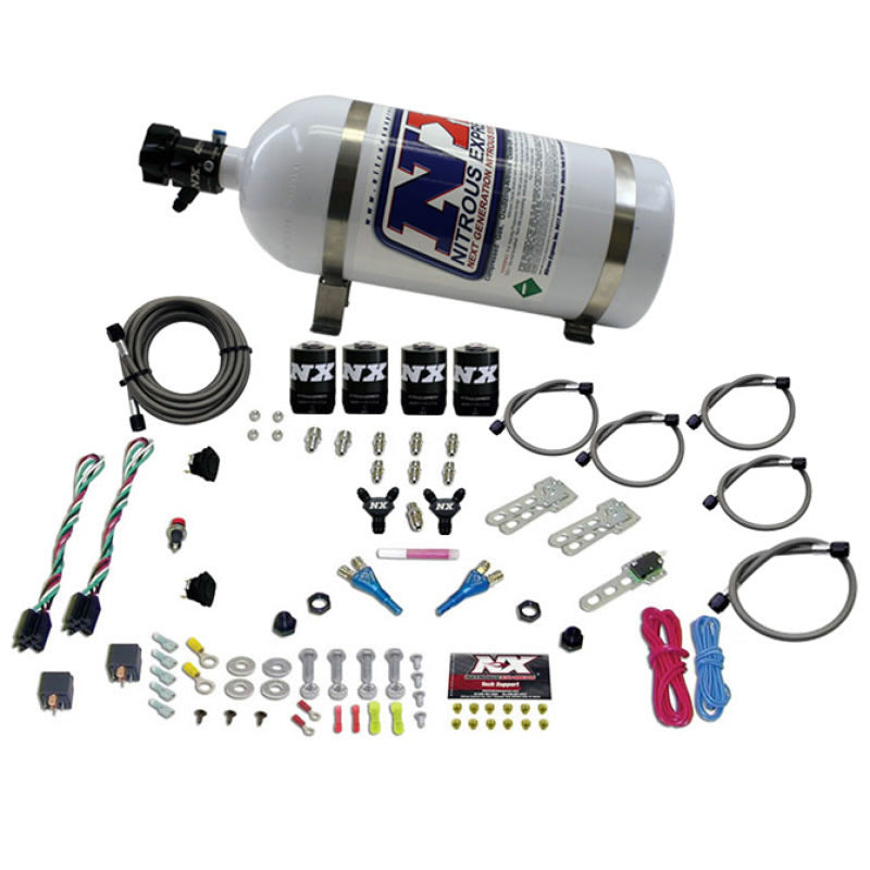 Nitrous Express Sport Compact EFI Dual Stage Nitrous Kit (35-75 x 2) x 2 w/10lb Bottle Nitrous Express Sport Compact EFI Dual Stage Nitrous Kit (35-75 x 2) x 2 w/10lb Bottle