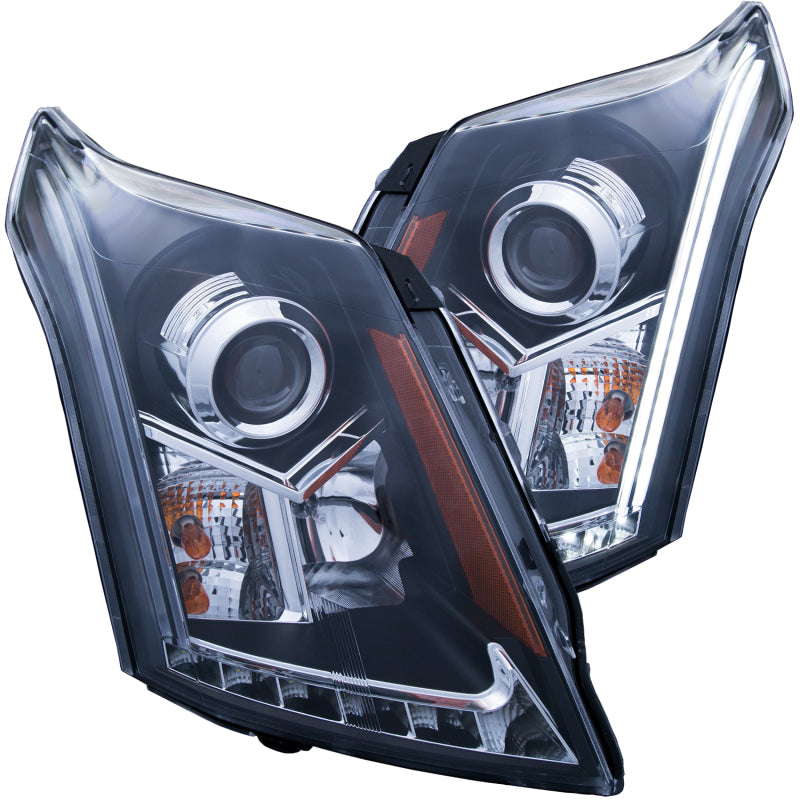 ANZO 2010-2015 Cadillac Srx Projector Headlights w/ Plank Style Design Black ANZO 2010-2015 Cadillac Srx Projector Headlights w/ Plank Style Design Black