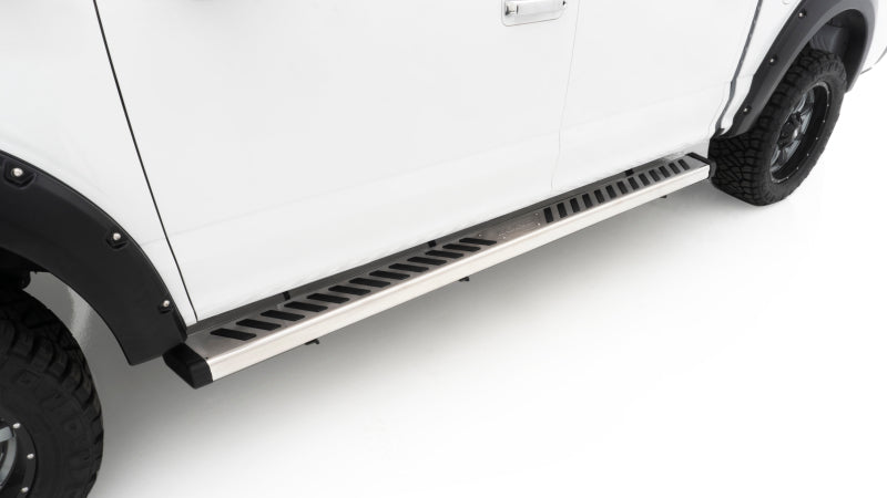 Lund 99-16 Ford F-250 Super Duty Crewcab Summit Ridge 2.0 Running Boards - Stainless Lund 99-16 Ford F-250 Super Duty Crewcab Summit Ridge 2.0 Running Boards - Stainless