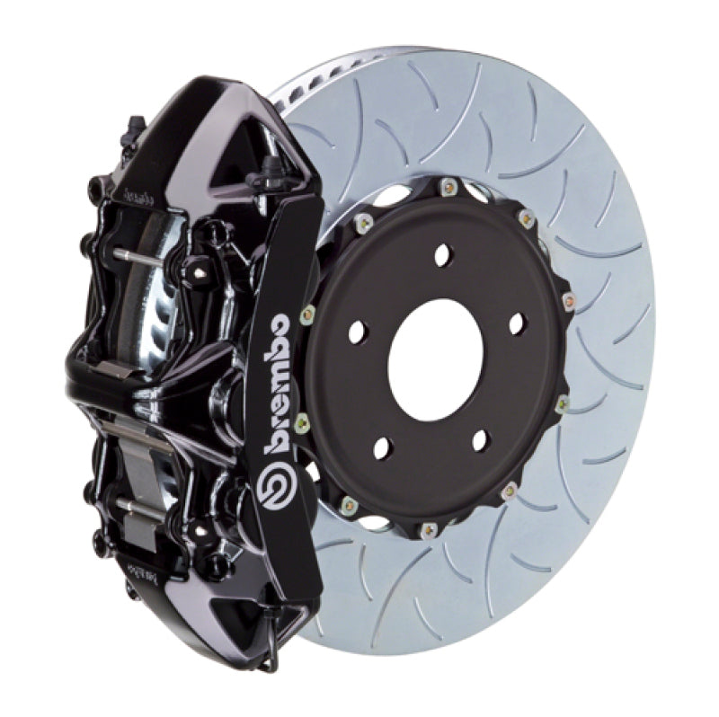 Brembo 99-07 Evo VI/VII/VIII/IXFront GT BBK 6 Piston Cast 350x34 2pc Rotor Slotted Type3-Black Brembo 99-07 Evo VI/VII/VIII/IXFront GT BBK 6 Piston Cast 350x34 2pc Rotor Slotted Type3-Black