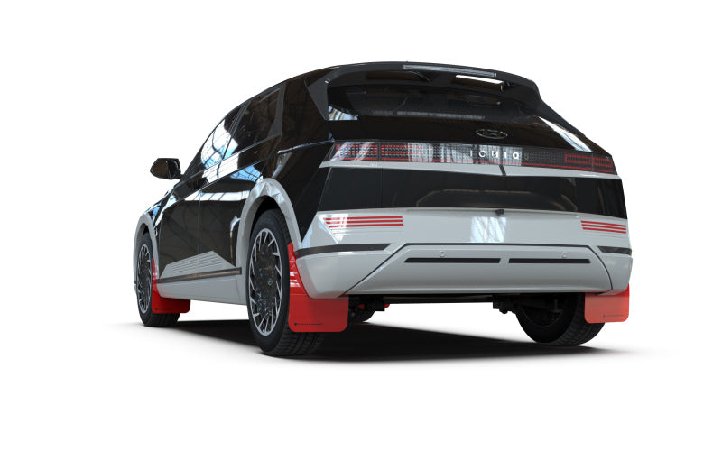 Rally Armor 22-24 Hyundai Ioniq 5 Red Mud Flap w/Black Logo Rally Armor 22-24 Hyundai Ioniq 5 Red Mud Flap w/Black Logo